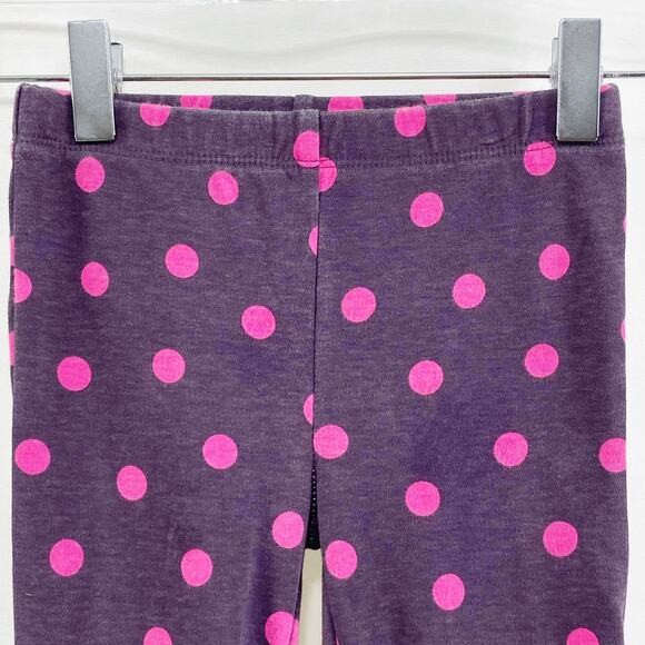 CARTER'S Purple Pink Cotton Polka Dot Toddler Leggings - Picture 6 of 8